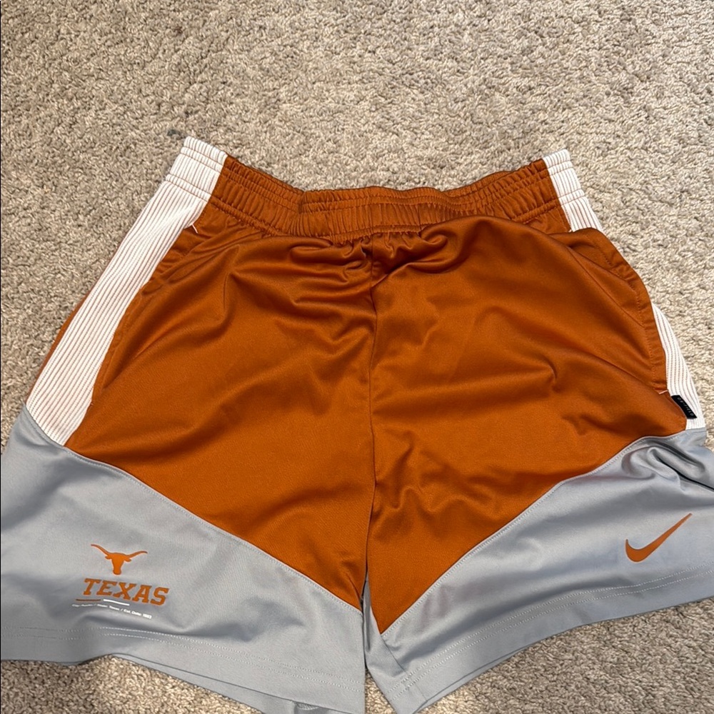 Nike Burnt Orange and Gray Texas Shorts
